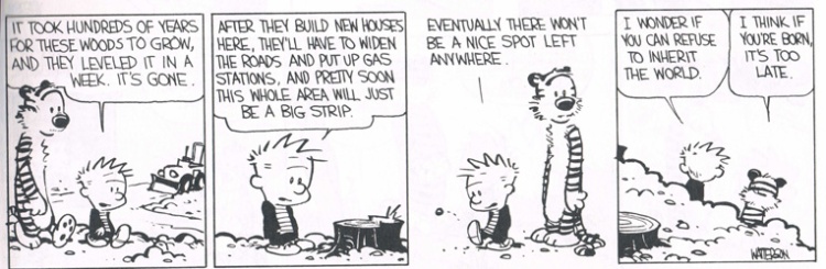 calvin and hobbes refuse to inherit the earth