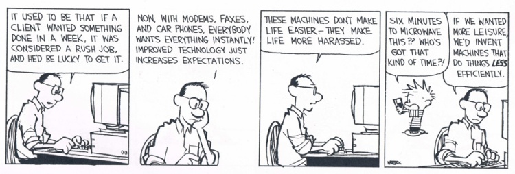 calvin and hobbes and the burden of technology