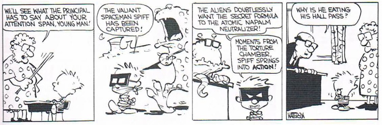 calvin and hobbes, spaceman spiff